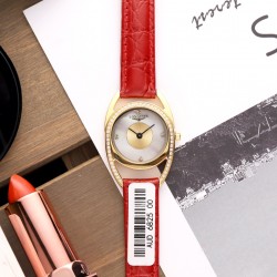 FK- LONGINES最新精致款[玫瑰]双C形镶钻精钢壳套[咖啡]优雅极致 装置进口精准机芯＋蓝宝石镜面，完美诠释－[害羞]浪琴精品与你同行 26x36mm