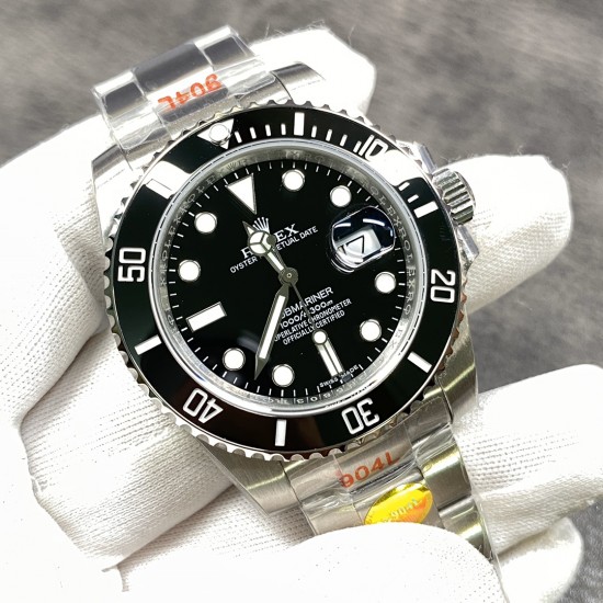 【N厂出品】劳力士 黑水鬼 客户定制的瑞士eta3135机心 904L钢 V10 40MM！出货实拍