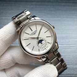 2019浪琴官网新品v2版本浪琴 LONGINES L33 名匠系列月相 市场上唯一一家官方1:1复刻版本，不惜成本[强]升级瑞机壳套字面，原装月相，区别市场普通版本 配置全自动机械机芯，316L精钢，蓝宝石镜面，尺寸39.5mm专柜同步，SJ出品让表又再次刷新高性价比的购表体验