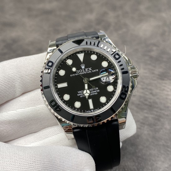 台湾厂2019新款劳力士ROLEX游艇名仕型 客户定制的瑞士eta2824机芯,双向旋转60分钟刻度外圈配哑黑色Cerachrom陶质圈口,凸显抛光立体数字!42mm直径 !新款时针增大,分针缩细,增强了可读性。新款Pyesterflex橡胶表带亦配备蚝式保险扣,人性化二级可剪设计,佩戴稳固从而更加舒适!字面刻度填充进口Chromalight长效果蓝色物料!原装保护胶罩,超级复刻!出货实拍 台湾厂2019新款劳力士ROLEX游艇名仕型 客户定制的瑞士eta2824机芯,双向旋转60分钟刻度外圈配哑黑色Cerachrom陶质圈口,凸显抛光立体数字!42mm直径 !新款时针增大,分针缩细,增强了可读性。新款Pyesterflex橡胶表带亦配备蚝式保险扣,人性化二级可剪设计,佩戴稳固从而更加舒适!字面刻度填充进口Chromalight长效果蓝色物料!原装保护胶罩,超级复刻!出货实拍