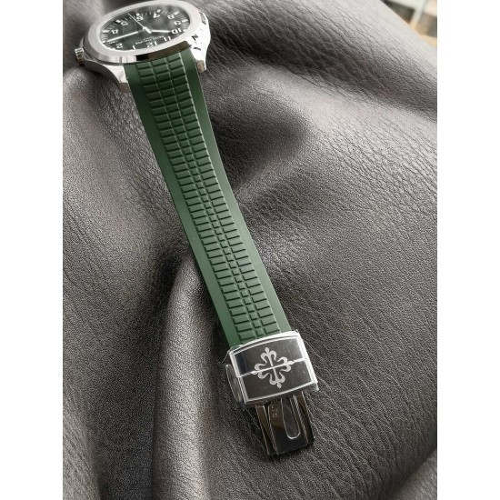 3K推荐:百达翡丽AQUANAUT系列5168G-010腕表,精钢表壳搭配绿色天然橡胶表带,卡其绿色表盘,324型一体机,42.2毫米。 3K推荐:百达翡丽AQUANAUT系列5168G-010腕表,精钢表壳搭配绿色天然橡胶表带,卡其绿色表盘,324型一体机,42.2毫米。