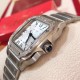 实拍【BV出品】santos de Cartier腕表 山度士女装表款 表壳 表圈镶嵌206颗明亮式切割圆钻 七角形表冠 镶嵌一颗多切面蓝宝石 阳光射线纹饰效果表盘,剑型蓝钢指针 蓝宝石水晶镜面 配备“SmartLink”表链调节装置 第二条可配鳄鱼皮或牛皮表带 搭配双重折叠表扣 表带均配备“QuickSwitch”表带快速替换装置 表壳宽度:35.1毫米 表壳厚度:8.83毫米 防水深度10巴(约100米) 实拍【BV出品】santos de Cartier腕表 山度士女装表款 表壳 表圈镶嵌206颗明亮式切割圆钻 七角形表冠 镶嵌一颗多切面蓝宝石 阳光射线纹饰效果表盘,剑型蓝钢指针 蓝宝石水晶镜面 配备“SmartLink”表链调节装置 第二条可配鳄鱼皮或牛皮表带 搭配双重折叠表扣 表带均配备“QuickSwitch”表带快速替换装置 表壳宽度:35.1毫米 表壳厚度:8.83毫米 防水深度10巴(约100米)