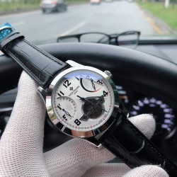百达翡丽 -PATEK PHILIPPE T26 最新推出独特限量板：享誉全球！巧妙陀飞仑单独停秒设计，豪气十足 标显天工之作！大3针＋多功能全自动设计.绝仑手工鱼鱗批花机芯设计！精密的机械技术和独特设计的高级宛表.A全自动机械机芯  耐用年以上 100%生活防水！三杰自家拍摄！认准质量[色]A级折蝶扣！A级机芯！直径：46mm.厚度12mm  三杰精致推荐男士精品机械腕表 精致传承真实效果 SJ品质的保证