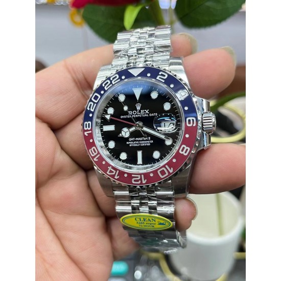 “可乐圈” ROLEX 劳力士 GMT格林尼治型 尺寸40mm!精钢表壳表链,蓝宝石镜面,超级夜光,双向陶瓷旋转表圈,原装折叠扣! “可乐圈” ROLEX 劳力士 GMT格林尼治型 尺寸40mm!精钢表壳表链,蓝宝石镜面,超级夜光,双向陶瓷旋转表圈,原装折叠扣!