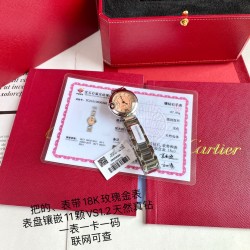 高端硬货。新款18K玫瑰金表到货！卡地亚真钻蓝气球欧洲渠道，每到年底国外很多代工都会流点这种很贵的表出来，同属石英机芯，28mm表盘，字面镶嵌11颗vs1.2真钻！每只都有国家机构出具的证书，确保每一块都是真材实料真钻石，参数具体详尽，远非市场那些假证书可比，每一张证书的检测编号都是唯一编号，一一对应，绝无重复，机构官方网站可查阅！这个价格买钻石都值，更不要说买这个牌子的表，没人会做这个亏本生意去仿，送礼是绝对赞到爆！要的速度了