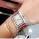 实拍 PATEK PHILIPPE百达翡丽系列 女士腕表(白金表壳搭配沙丁布带,表圈镶嵌天然锆石,蓝宝石玻璃,搭载瑞士石英机芯,尺寸30*34*7毫米) 实拍 PATEK PHILIPPE百达翡丽系列 女士腕表(白金表壳搭配沙丁布带,表圈镶嵌天然锆石,蓝宝石玻璃,搭载瑞士石英机芯,尺寸30*34*7毫米)