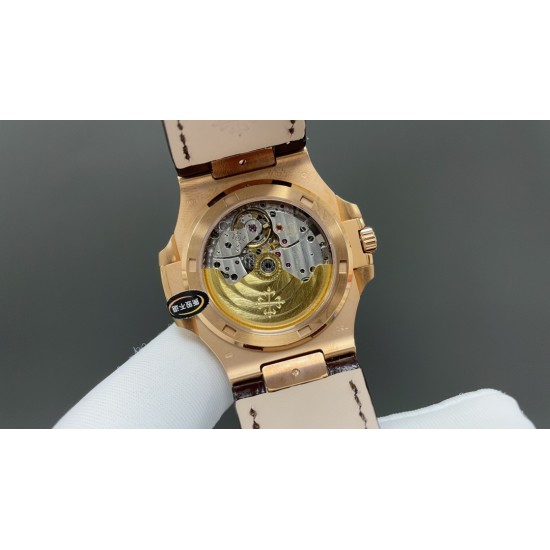 今日推荐百达翡丽 鹦鹉螺 5711 玫瑰金黑面 40mm 一体机 顶级品质 出货实拍✈️