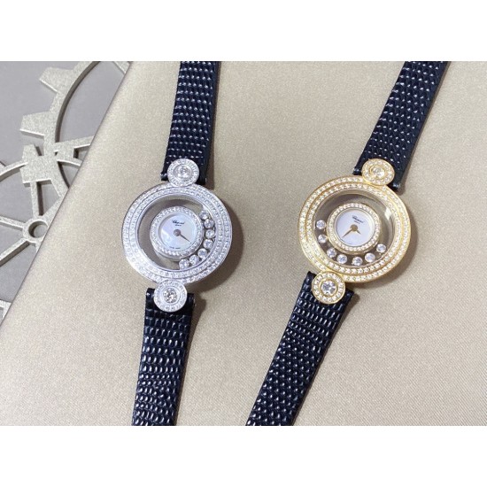 实拍 萧邦 Chopard 小圆双包双排钻 Happy Stort 珠表 内、外蓝宝石水晶玻璃 微型按调EAT瑞士机芯 密爪包镶钻!新潮珍珠贝母表盘刻度 款型特色鲜明。表壳尺寸约:28mm 实拍 萧邦 Chopard 小圆双包双排钻 Happy Stort 珠表 内、外蓝宝石水晶玻璃 微型按调EAT瑞士机芯 密爪包镶钻!新潮珍珠贝母表盘刻度 款型特色鲜明。表壳尺寸约:28mm