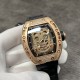 Richard Mille 理查德米勒系列,亲民版!一比一复刻 !全镂空骷髅头 腕表 简约无钻款 酒桶型镂空表盘 橡胶黑色表带 加了碳素!防水效果杠杠的!出货实拍 Richard Mille 理查德米勒系列,亲民版!一比一复刻 !全镂空骷髅头 腕表 简约无钻款 酒桶型镂空表盘 橡胶黑色表带 加了碳素!防水效果杠杠的!出货实拍