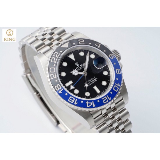 ROLEX 劳力士 GMT格林尼治型 尺寸40mm！精钢表壳表链，蓝宝石镜面，超级夜光，双向陶瓷旋转表圈，原装折叠扣！