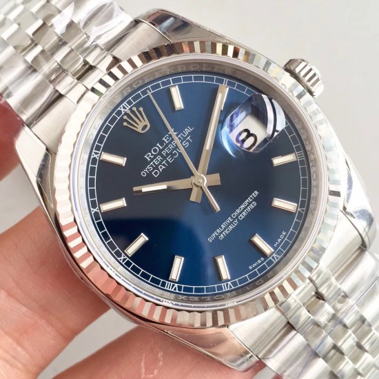 『AR精品』ROLEX DATEJUST劳力士日志型腕表副本的十年精华， 并行代购版DATEJUST，完美修正十年间所有副本的不足和缺陷，搭载3135机并搭配正品代购包装物料，重新定义最高品质的DATEJUST副本，真正的A级副本劳力士DATEJUST[AR出品]36mm尺寸。