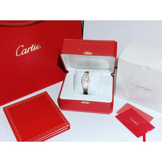 卡地亚-Cartier ❥橄榄形女士腕表❥瑞士石英机芯❥镀膜玻璃镜面❥表壳尺寸22x48mm 厚度约7mm❥有皮带和娟带可选!❥独特的橄榄形表壳镶嵌皓石, 含蓄优雅,代表了卡地亚风格之精髓:简约设计与时尚风范完美融合。 卡地亚-Cartier ❥橄榄形女士腕表❥瑞士石英机芯❥镀膜玻璃镜面❥表壳尺寸22x48mm 厚度约7mm❥有皮带和娟带可选!❥独特的橄榄形表壳镶嵌皓石, 含蓄优雅,代表了卡地亚风格之精髓:简约设计与时尚风范完美融合。