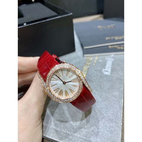 RF厂伯爵新款小号26mm。Limelight Gala系列的女性钻石手表是绝对诱惑的标志,表盘独特的6与9的造型,混合艺术,设计和珠宝,他们赞扬充满活力和大胆女性气质。在伯爵的眼里,每一位演绎人生故事的女主角,都注定拥有出众魅力!别出心裁,不断进阶超越。尺寸26mm 机芯:瑞士朗达机芯 玻璃:蓝宝石镜面 皮带:美洲鳄鱼皮 RF厂伯爵新款小号26mm。Limelight Gala系列的女性钻石手表是绝对诱惑的标志,表盘独特的6与9的造型,混合艺术,设计和珠宝,他们赞扬充满活力和大胆女性气质。在伯爵的眼里,每一位演绎人生故事的女主角,都注定拥有出众魅力!别出心裁,不断进阶超越。尺寸26mm 机芯:瑞士朗达机芯 玻璃:蓝宝石镜面 皮带:美洲鳄鱼皮