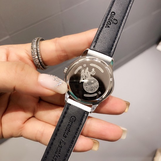 欧米加OMEGA女士腕表 进口石英机芯 316L精钢表壳 直径34mm厚8mm