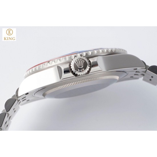 ROLEX 劳力士 GMT格林尼治型 尺寸40mm！精钢表壳表链，蓝宝石镜面，超级夜光，双向陶瓷旋转表圈，原装折叠扣！