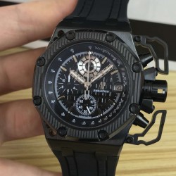 品牌：爱彼（K8出品）系列：爱彼幸存者款式：男士石英腕表机芯型号：六针计时石英机芯表径：44mm材质：316鑫精钢 表镜材质：矿物质耐磨玻璃