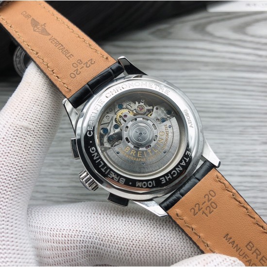GF 大厂高端狠货 新品 百年灵 BREITLING R6璞雅B01计时腕表Premier B01 Chronograph (吴彦祖同款)材质: 316L精钢直径: 42毫米厚度: 13.65毫米表镜: 锅盖弧面蓝宝石,双面防眩处理表底: 旋入式精钢,透明蓝宝石表冠: 非旋入式,双密封垫机芯:Asia-7750机芯 大厂出品,复刻首选 GF 大厂高端狠货 新品 百年灵 BREITLING R6璞雅B01计时腕表Premier B01 Chronograph (吴彦祖同款)材质: 316L精钢直径: 42毫米厚度: 13.65毫米表镜: 锅盖弧面蓝宝石,双面防眩处理表底: 旋入式精钢,透明蓝宝石表冠: 非旋入式,双密封垫机芯:Asia-7750机芯 大厂出品,复刻首选