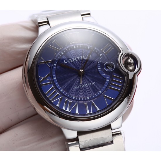 Cartier 卡地亚 蓝气球 机械42mm !以风格细腻,格调优雅著称,精钢表壳的色泽度使得腕表如气球般轻盈,罗马数字时标在表盘上显得复古深邃,蓝宝石玻璃镜面! Cartier 卡地亚 蓝气球 机械42mm !以风格细腻,格调优雅著称,精钢表壳的色泽度使得腕表如气球般轻盈,罗马数字时标在表盘上显得复古深邃,蓝宝石玻璃镜面!