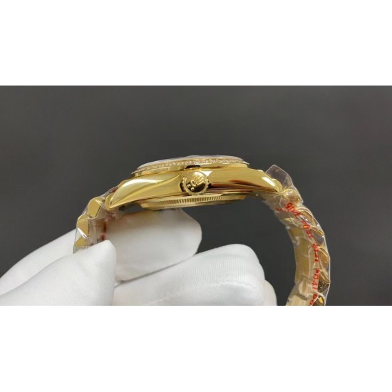 ROLEX 劳力士 星期日历型日志 黄金壳陨石面 36mm 2836机 出货实拍 顶级品质✈️
