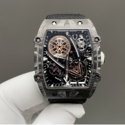 RICHARD MILLE 理查米勒 RM 27-05 Flying Tourbillon Rafael Nadal 浮动陀飞轮腕表———超轻、超薄一体机 5字飞轮会动