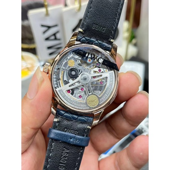 IWC 万国 葡萄牙七日链“编织表带”尺寸42mm，定制版机械机芯 ！