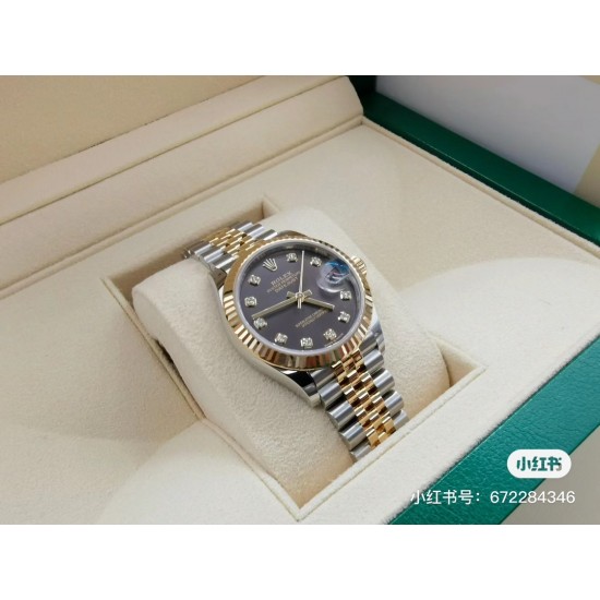 劳力士日志31mm“金灰”色！最靓的颜色搭配！上手效果！