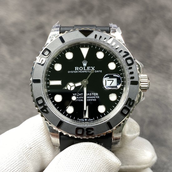劳力士ROLEX游艇名仕型 42mm直径!装载海鸥2836机芯,双向旋转60分钟刻度外圈配哑黑色Cerachrom陶质圈口,凸显抛光立体数字!黑色漆面表盘,Chromalight夜光材质确保读时清晰。搭配一条Oysterflex表带,轻便灵活。另再附送一副同等级同质量的橡胶带。完美复刻 D1出品!出货实拍 劳力士ROLEX游艇名仕型 42mm直径!装载海鸥2836机芯,双向旋转60分钟刻度外圈配哑黑色Cerachrom陶质圈口,凸显抛光立体数字!黑色漆面表盘,Chromalight夜光材质确保读时清晰。搭配一条Oysterflex表带,轻便灵活。另再附送一副同等级同质量的橡胶带。完美复刻 D1出品!出货实拍