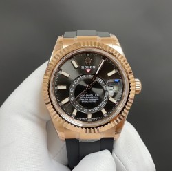 今日推荐劳力士 天行者 玫瑰金黑面 42mm 9002机 顶级品质 出货实拍✈️