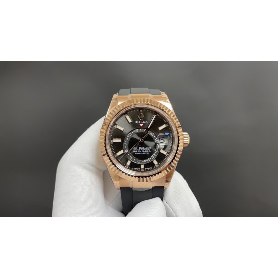 今日推荐劳力士 天行者 玫瑰金黑面 42mm 9002机 顶级品质 出货实拍✈️