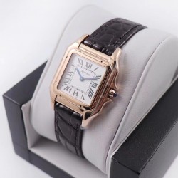 实拍 8848F Panthre de Cartier 卡地亚猎豹手表，华丽而不羁，是Panthre de Cartier猎豹所传达的美学风格。它线条流畅，魅惑动人，柔软服帖于腕间，宛若在肌肤上翩翩起舞。独特的造型彰显成熟优雅、自信动人的女性形象。表壳一体成型，搭配正品使用原装瑞士石英机芯，316L精钢壳套，镶嵌钻石 把头镶嵌一颗合成蓝色尖晶石，镀银表盘，剑形蓝钢指针，100%三度防水，尺寸：27 x 37毫米，22*30毫米，二个尺寸。每块表都有独立的机身编号。