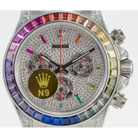 N9 Factory最新力作 原版复刻 市场最高版本 劳力士Rolex宇宙计型迪通拿,ROLEX RBOW彩虹迪,全新V9最强版本,表径:40毫米,搭载ETA7750自动机芯,V2完美升级,904L精钢表带和表扣更细腻更完美,重新定义品质,N9超级复刻精品!N9匠心之作 值得你拥有! N9 Factory最新力作 原版复刻 市场最高版本 劳力士Rolex宇宙计型迪通拿,ROLEX RBOW彩虹迪,全新V9最强版本,表径:40毫米,搭载ETA7750自动机芯,V2完美升级,904L精钢表带和表扣更细腻更完美,重新定义品质,N9超级复刻精品!N9匠心之作 值得你拥有!