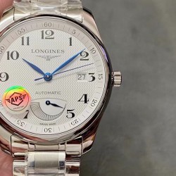 LONGINES 浪琴 名匠 动能腕表！1⃣️腕表尺寸40X10毫米。表壳尺寸工艺完美复制原装工艺2⃣️柳叶形蓝钢淬火表针，针型和工艺均同步正品。3⃣️机芯采用一体L602机芯，真轴承并非贴片机芯，并带有精磨日内瓦纹！