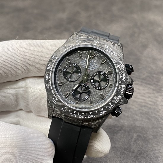 劳力士 迪通拿 锻造碳 7750机 40MM 出货实拍