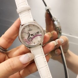 欧米加OMEGA女士腕表 进口石英机芯 316L精钢表壳 直径34mm厚8mm