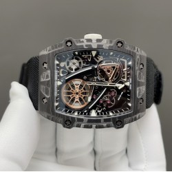 RICHARD MILLE 理查米勒 RM 27-05 Flying Tourbillon Rafael Nadal 浮动陀飞轮腕表———超轻、超薄一体机 5字飞轮会动