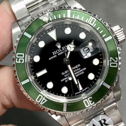 ARROLEX超强904钢复古水鬼SUB＂16610＂系列。表壳表带表扣均为AR专用订制，顶级芬兰进口904钢材铸造而成！          震撼技术特点1⃣️：复古水鬼的铝合金圈口与正品一致，都是散件套瘪，冲压而成，正品绿圈因年代和版本，有区分平头40和尖头40，圈口绿色也有区分！AR在此处复刻，力求与原装一致并可与原装互换。2⃣️：全新的实心秒轴设计3⃣️：表壳表带的打磨和表扣内外侧的处理都为市面最强做工    4️⃣圈口三角位夜光珠重新升级，珠形更饱满圆润！5⃣️搭载全新3135自动型机芯