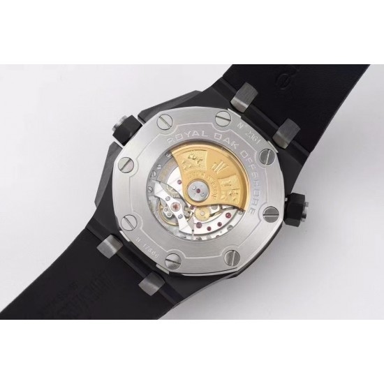 AP 爱彼 皇家橡树离岸型系列(AUDEMARS PIGUET ROYAL OAK OFFSHORE)15706AU.OO.A002CA.01腕表,搭载订制Cal.3120自动机械机芯 双面蓝宝石 碳纤维壳套 黑色陶瓷把头 42mm AP 爱彼 皇家橡树离岸型系列(AUDEMARS PIGUET ROYAL OAK OFFSHORE)15706AU.OO.A002CA.01腕表,搭载订制Cal.3120自动机械机芯 双面蓝宝石 碳纤维壳套 黑色陶瓷把头 42mm