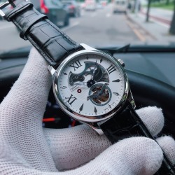 SJ出品 萧邦 Chopard X3 经典大明火珐琅表盘下搭载陀飞轮机芯 尺寸42mm*12mm 净化高清玻璃 头层小牛皮原装针扣 荣获瑞士官方天文台（COSC）认证和享负盛名的“日内瓦印记”（Poinon de Genve）品质徽号 三杰精致推荐男士机械腕表 SJ为你精心设计超真实实物图拍摄