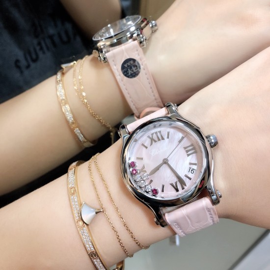 实拍《YF 》新品上市 萧邦 HAPPY DIAMONDS 五彩缤纷系列 278559-3020 。