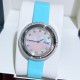 ★实拍 伯爵-PIAGET,时尚石英女款,来自Possession系列诚意推荐,魅力十足的臻品采用瑞士石英机芯,蓝宝石水晶玻璃镜面,表圈可360度旋转,在不经意的旋转之间带来不同的好心情灵动搭配,转动间,专属于你独一无二的个性造型耀目而生有光圈、单排钻和双排钻任性选择!表壳直径34mm厚度8mm。 ★实拍 伯爵-PIAGET,时尚石英女款,来自Possession系列诚意推荐,魅力十足的臻品采用瑞士石英机芯,蓝宝石水晶玻璃镜面,表圈可360度旋转,在不经意的旋转之间带来不同的好心情灵动搭配,转动间,专属于你独一无二的个性造型耀目而生有光圈、单排钻和双排钻任性选择!表壳直径34mm厚度8mm。