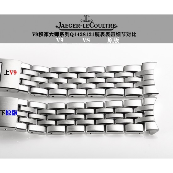 V9 积家 JL 大师系列1428121 J28 钢带经过长达3年时间精心研发,13套大大小小零散模具,39道工序的磨合,每一个菱角.细角凹凸明显可见,对表图明显无差异!39毫米 的直径设计(尺寸专柜一样,非42不对版),表盘布置10点钟的动能显示窗, 2点钟的日历显示盘,6点钟位置的第二时区显示盘,还有最下面的世界时显示窗,搭配的完美无瑕,堪称经典之作。搭载积家自动的CaL.939自动上链机芯。欢迎品鉴! V9 积家 JL 大师系列1428121 J28 钢带经过长达3年时间精心研发,13套大大小小零散模具,39道工序的磨合,每一个菱角.细角凹凸明显可见,对表图明显无差异!39毫米 的直径设计(尺寸专柜一样,非42不对版),表盘布置10点钟的动能显示窗, 2点钟的日历显示盘,6点钟位置的第二时区显示盘,还有最下面的世界时显示窗,搭配的完美无瑕,堪称经典之作。搭载积家自动的CaL.939自动上链机芯。欢迎品鉴!