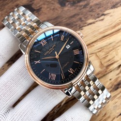 百达翡丽--Patek Philippe优雅绅士，高雅品位全自动机械机芯316L精钢表壳矿物强化玻璃镜面尺寸：直径40mm 厚度13mm