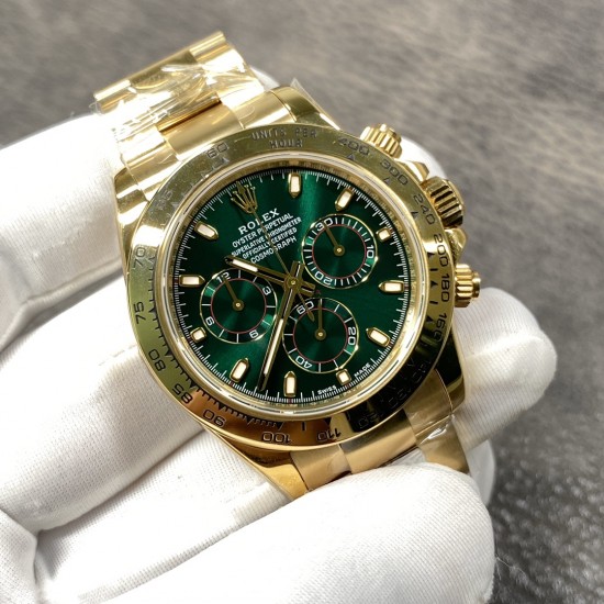 劳力士迪通拿，绿金迪！4130机．N厂出品，出货实拍