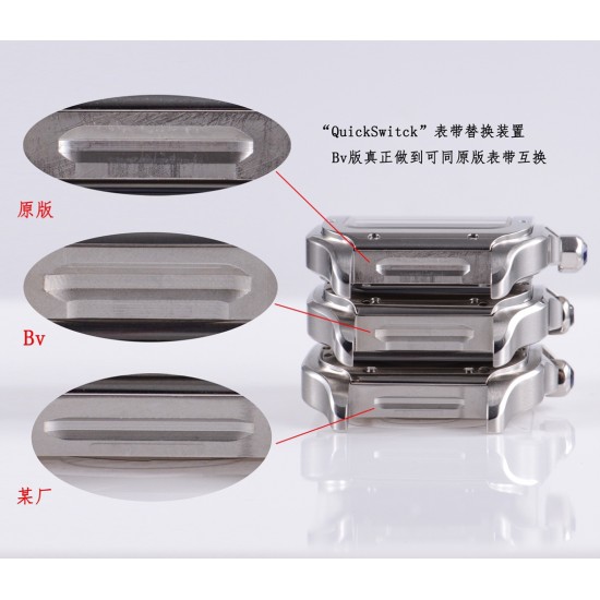 【BV出品】卡地亚山度士（真品PK复刻）不怕货比货，就怕不识货。细节图说话
