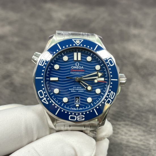 【VS出品】欧米茄 蓝色海马款300M 316精钢材质打造！8800机 42MM！出货实拍