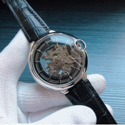 卡地亚 Cartier B21 精品男士腕表，劲爆镂空设计，技艺精湛，独具匠心，尊贵大气，绅士风范。采用全自动机械机芯，顶级316精钢表壳表带，矿物质超强镜面，尺寸46*13 三杰精致推荐男士机械腕表 SJ为你精心挑选超真实实物图拍摄