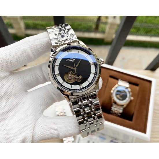 浪琴Longines 精品男士腕表,经典大三针搭载葫芦型镂空设计,技艺精湛,独具匠心,尊贵大气,绅士风范。采用全自动机械机芯,顶级316精钢表壳表带,矿物质超强镜面,尺寸43*13 浪琴Longines 精品男士腕表,经典大三针搭载葫芦型镂空设计,技艺精湛,独具匠心,尊贵大气,绅士风范。采用全自动机械机芯,顶级316精钢表壳表带,矿物质超强镜面,尺寸43*13