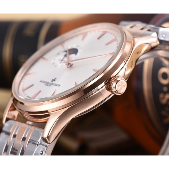 最新款江诗丹顿(Vacheron Constantin)传承系列9位24时真日⭐️月星辰全面推出,成功商务人士必备,采用全自动进口机芯(零返修、零故障)顶级316精钢表壳,原装按扣 进口小牛皮,锅盖玻璃,做工一流,型男必备。送礼极佳,先下手为强! 最新款江诗丹顿(Vacheron Constantin)传承系列9位24时真日⭐️月星辰全面推出,成功商务人士必备,采用全自动进口机芯(零返修、零故障)顶级316精钢表壳,原装按扣 进口小牛皮,锅盖玻璃,做工一流,型男必备。送礼极佳,先下手为强!