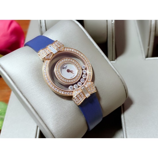 实拍 (蝴蝶结)chopard-happy Sport 萧邦HAPPY DIAMONDS系列快乐钻 腕表蓝宝石玻璃镜面 原厂瑞士石英机芯 镜面内自由滑动快乐钻 钻石围绕表盘回旋起舞 制作精巧双层透明跳跃时尚的设计风格,完美女性的前卫、大方、秀气的特质,内、外蓝宝石玻璃 ,微型按调EAT瑞士石英机,表壳直径约28mm 实拍 (蝴蝶结)chopard-happy Sport 萧邦HAPPY DIAMONDS系列快乐钻 腕表蓝宝石玻璃镜面 原厂瑞士石英机芯 镜面内自由滑动快乐钻 钻石围绕表盘回旋起舞 制作精巧双层透明跳跃时尚的设计风格,完美女性的前卫、大方、秀气的特质,内、外蓝宝石玻璃 ,微型按调EAT瑞士石英机,表壳直径约28mm