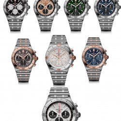 【硬核钢王】GF新品百年灵Chronomat，备受关注的蝴蝶扣辊珠精钢表链因其类似“子弹”的外形被称为“子弹链”。一体式圆滑倒角处理，每一处细节都展现出高辨识度机械美感！表壳纵向拉丝更显GF超凡的打磨功力！材质： 316L精钢直径： 42毫米机芯：Asia-7750机芯GF出品，复刻首选！